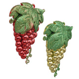Load image into Gallery viewer, Webelkart Premium Handcrafted Christmas Decoration Grapes Shape Christmas Wall Hanging for Main/Entrance Gate or for Xmas Tree Decoration/Home Décor. (Set of 2, Red and Gold)