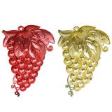 गैलरी व्यूवर में इमेज लोड करें, Webelkart Premium Handcrafted Christmas Decoration Grapes Shape Christmas Wall Hanging for Main/Entrance Gate or for Xmas Tree Decoration/Home Décor. (Set of 2, Red and Gold)
