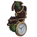 गैलरी व्यूवर में इमेज लोड करें, Webelkart Premium Krishna Playing Flute Unique Style Plastic Analog Wall Clock for Home and Office Decor| Wall Clock for Living Room( 18.5 in, Green and Brown )