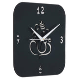 गैलरी व्यूवर में इमेज लोड करें, Webelkart Premium Lord Ganesha Mural Wooden Wall Clock for Home and Office Decor ( 11 Inches, Black) Without Glass