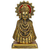 Load image into Gallery viewer, JaipurCrafts Premium Baba Khatu Shyam ji Idol Statue Showpiece for Home and Pooja Decoration | Khatu Shyam Murti for Home and Car Dashboard (Gold , 6.5 Inches)