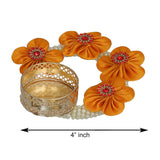 Load image into Gallery viewer, JaipurCrafts Premium Set of 4 Lotus Shape Tealight Candle Holder for Home and Office Decor | tealight Candle Holder for Diwali Decorations | Diwali Candles for Decorations ( 4 Inches)