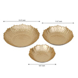 गैलरी व्यूवर में इमेज लोड करें, Webelkart Premium Set of 3 Lotus Urli Bowl for Home Handcrafted Bowl for Floating Flowers for Home ,Office and Table Decor| Diwali Decorations Items for Home
