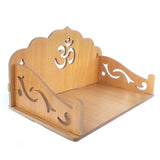 गैलरी व्यूवर में इमेज लोड करें, Webelkart®️ Premium OM Wooden Temple Beautiful Plywood Mandir Pooja Room Home Decor Office /Home Temple (Brown)