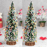 Load image into Gallery viewer, Webelkart Premium Artificial Miniature Christmas Table Top Tree Christmas Decoration (Set of 2)